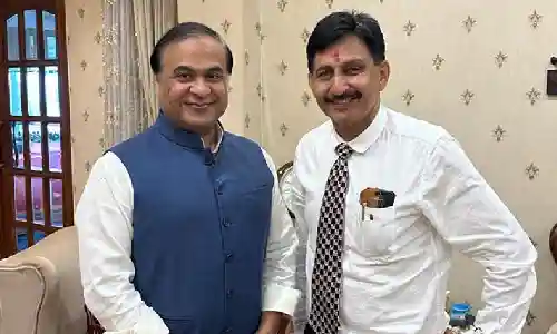 Dr Khanna with Hemanta Biswa Sarma