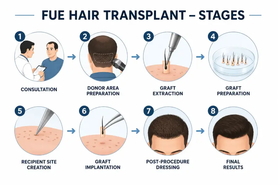 Who is an ideal candidate for a FUE hair transplant?